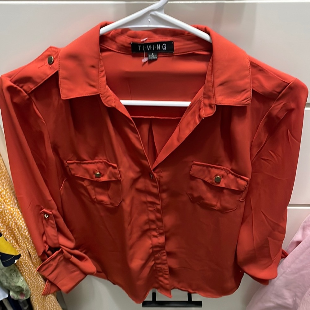 Burnt orange small top